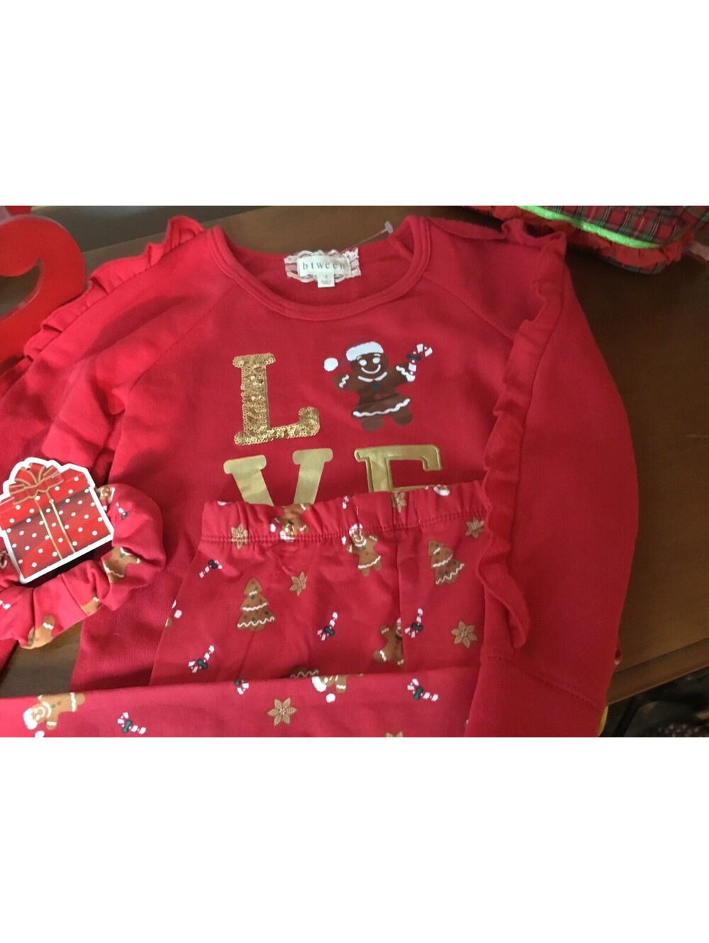 Girls Cute Gingerbread Outfit Sz 5